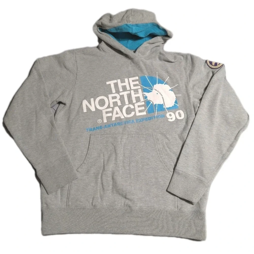 The North Face Trans Antarctica Expedition‎ 90 Hoodie Mens M Gray Graphic